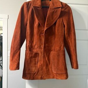 Women's Suede Jacket in Rust